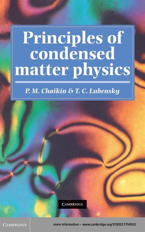 principles of condensed matter physics Reader